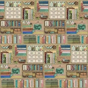 Fishing memorabilia fabric