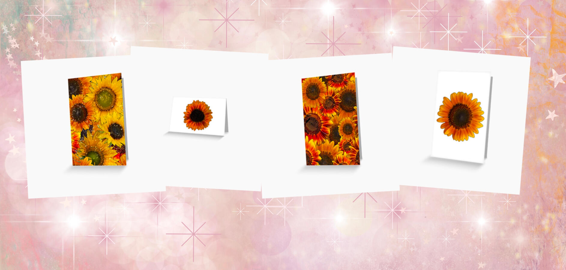 Sunflower greeting cards